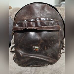 Roots Leather Backpack